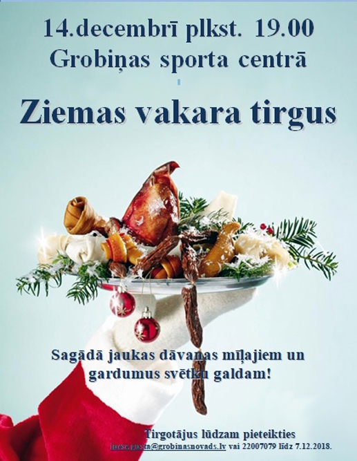 Ziemas vakara tirgus Grobiņā