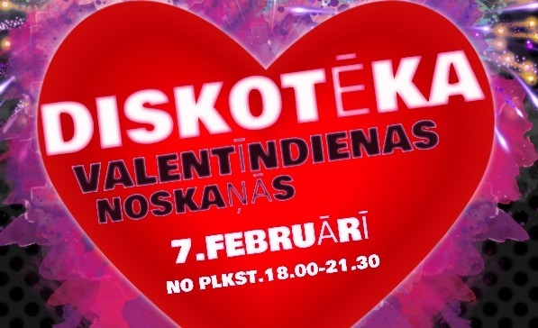 Diskotēka Valentīndienas noskaņās