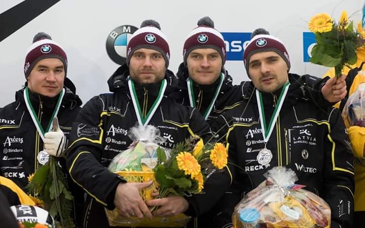 Ķibermaņa četrinieku ekipāža ar Mikni sastāvā izcīna otro vietu Pasaules kausa posmā Leikplesidā