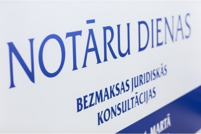 Notāru dienās iedzīvotāji varēs saņemt bezmaksas juridiskās konsultācijas