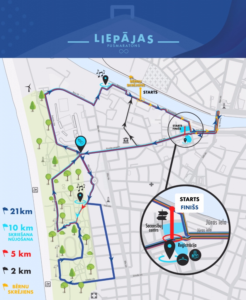 Sestdien Liepājas pusmaratona laikā jārēķinās ar satiksmes ierobežojumiem