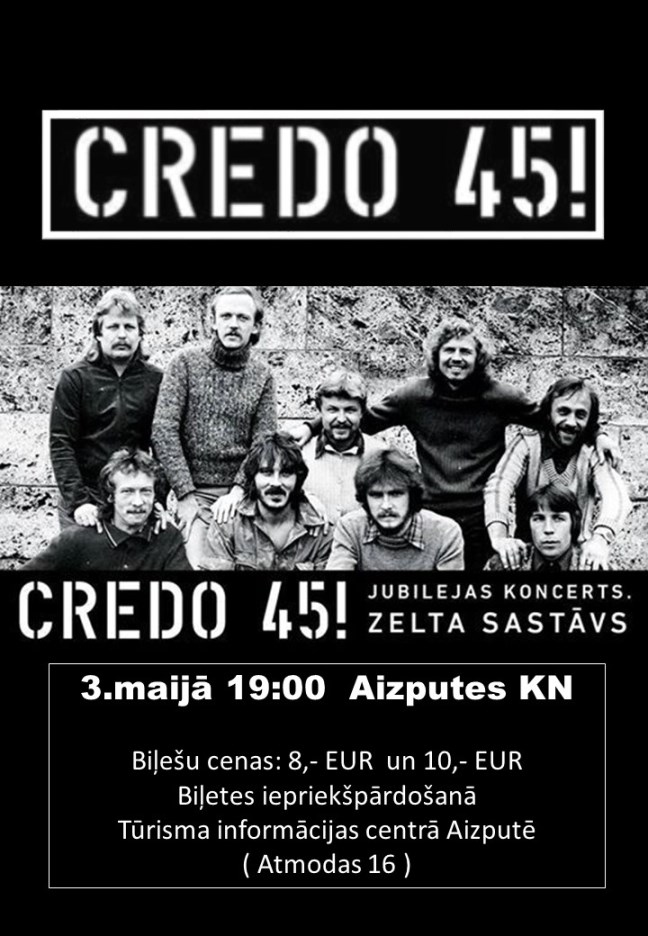 Jubilejas koncerts "Credo 45!"