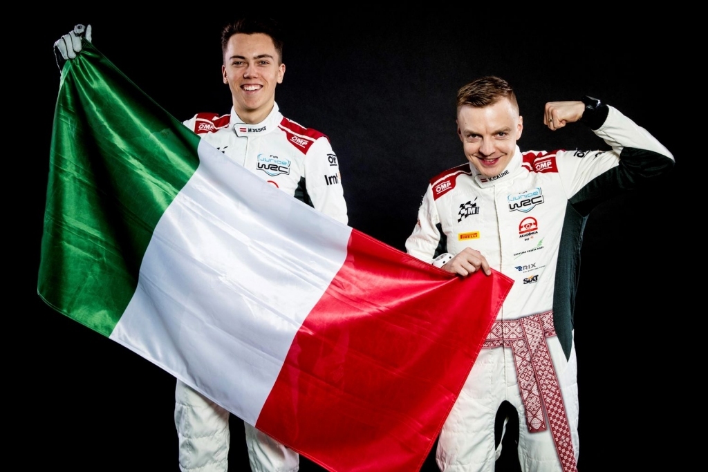 Seska ekipāža junioru WRC klasē pakāpjas uz piekto vietu pēc Sardīnijas rallija otrās dienas