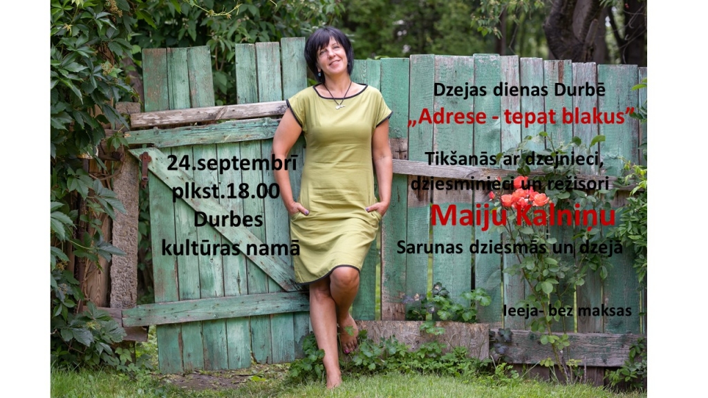 Maija Kalniņa Dzejas dienās Durbē