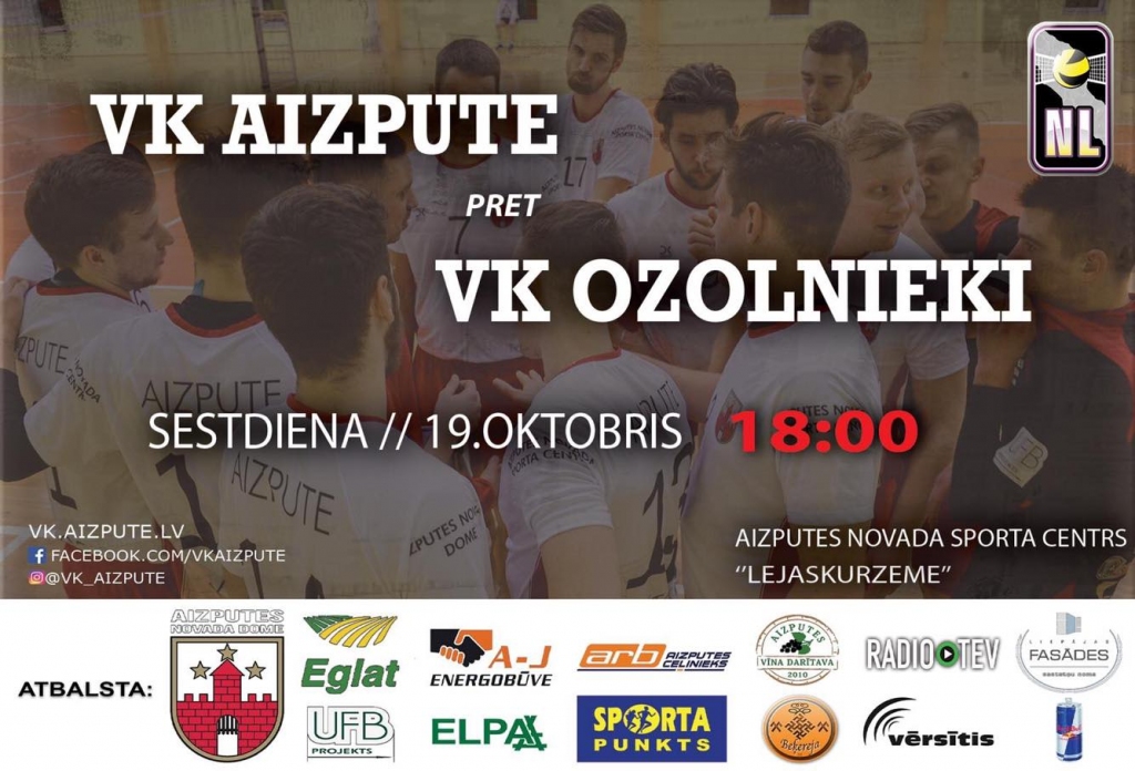 "Aizputes" volejbolistiem īpašā diena - pirmā mājas spēle 