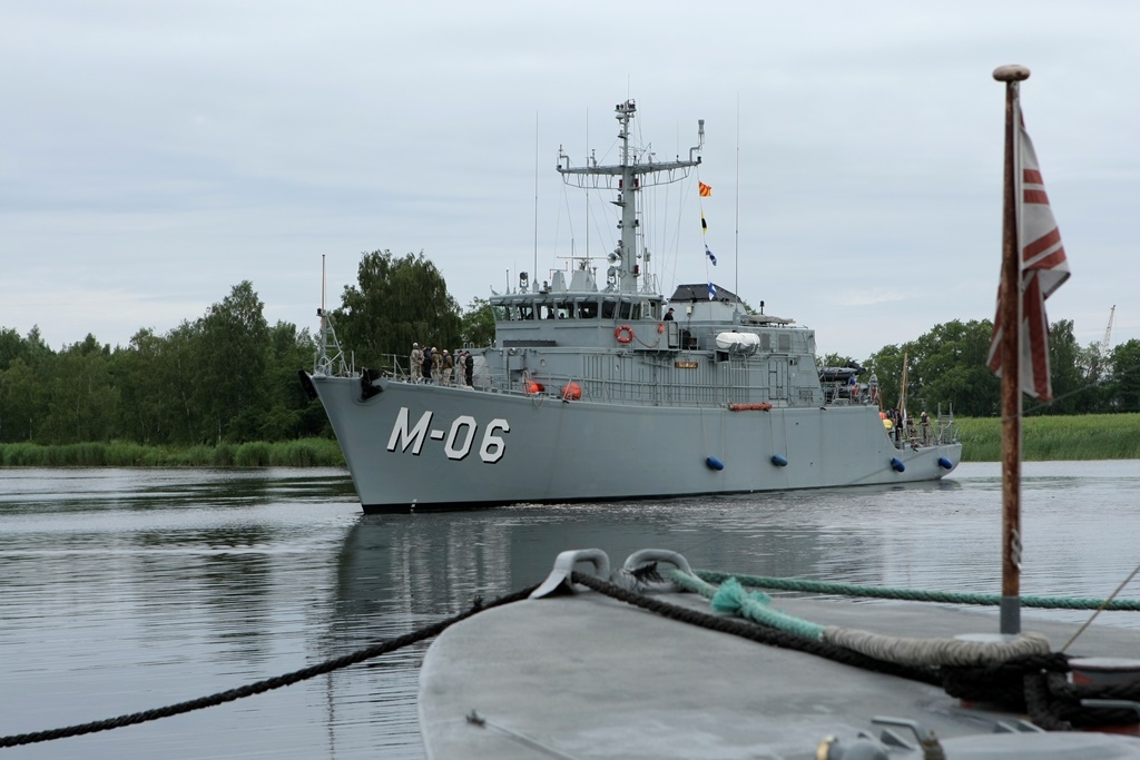 Saistībā ar gaidāmām mācībām Liepājā ierodas NATO 1.pastāvīgā jūras pretmīnu grupa
