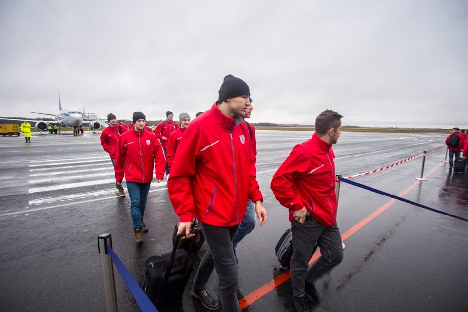 Liepājā ielido Baltkrievijas hokejisti