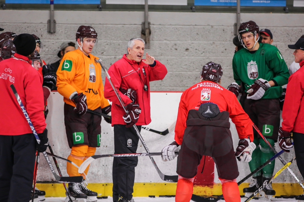 FOTO: Šodien Liepājā sākas hokeja svētki: Latvija izlase pret Slovēniju