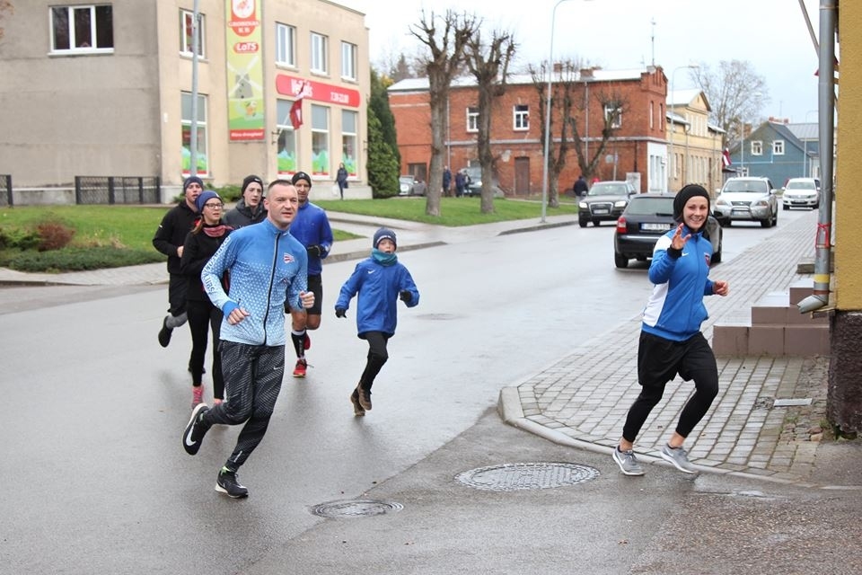 18. novembrī Grobiņā varēs izskriet Latvijas kontūru