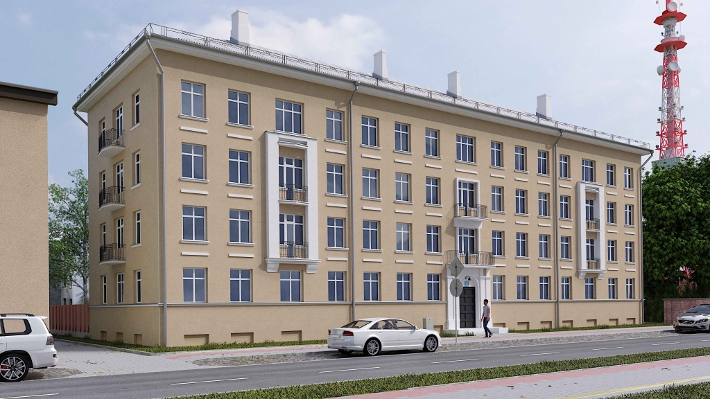 Ieguldot 1,3 miljonus eiro, Liepājas klusajā centrā attīstīs 34 dzīvokļu projektu