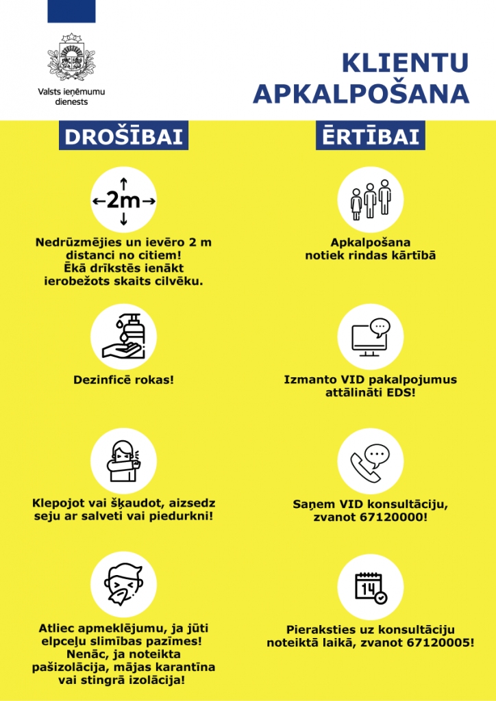 VID pakāpeniski atsāk klientu apkalpošanu klātienē 