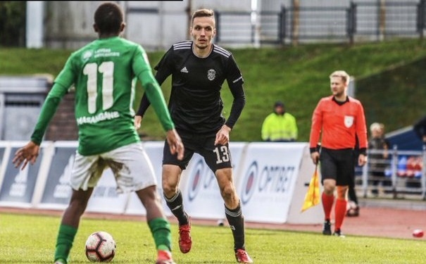 Mārtiņam Ķiguram divi vārti; "Liepāja" savā laukumā izcīna otro uzvaru