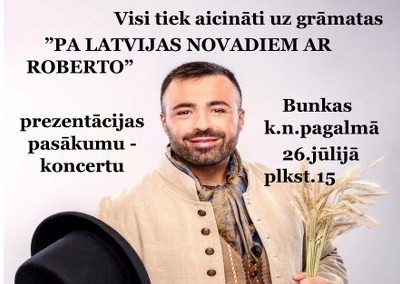 Grāmatas "Pa Latvijas novadiem ar Roberto" prezentācija