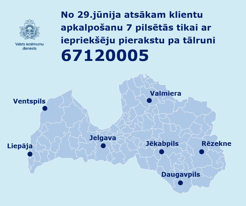 VID atsāk klientu apkalpošanu Liepājā