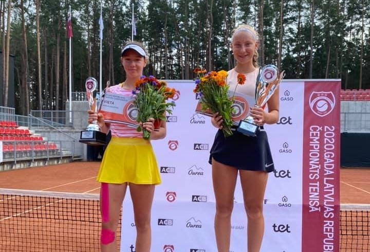 Liepājniece Patrīcija Špaka kļūst par Latvijas čempioni tenisā