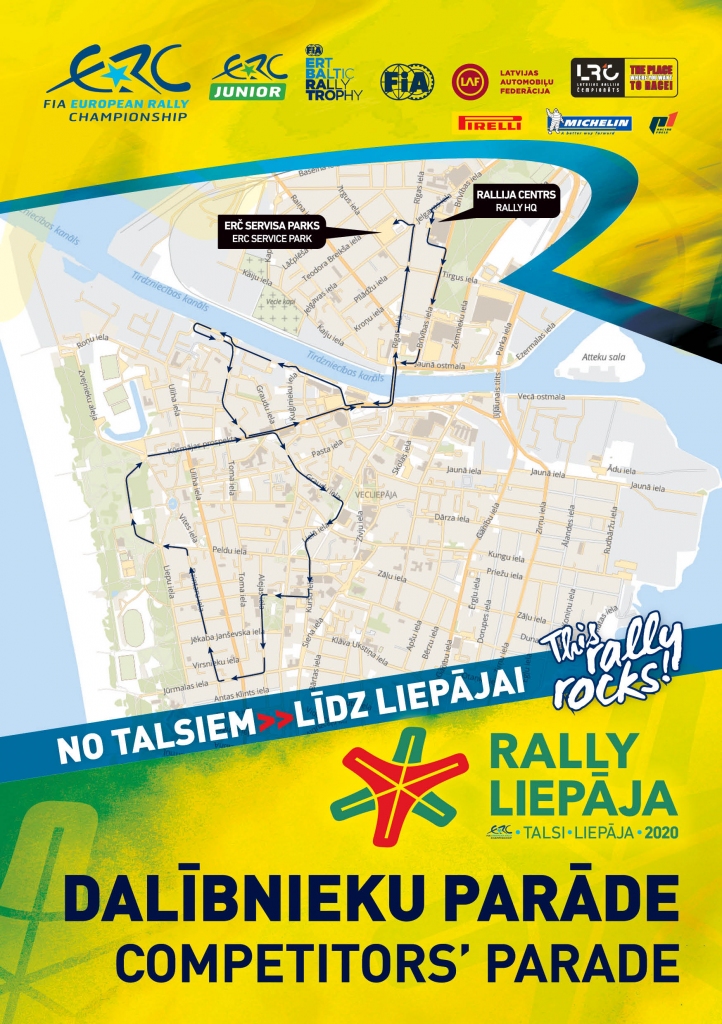 "Rally Liepāja" dalībnieku parāde Liepājas ielās sāksies 15 minūtes vēlāk
