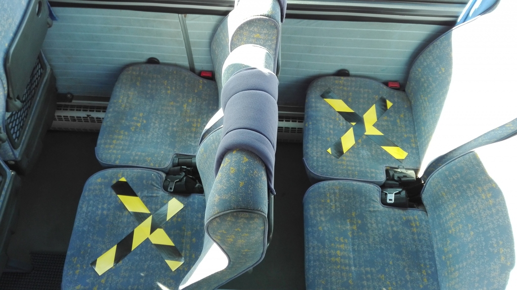 No šodienas sabiedriskajā transportā nedrīkst pārsniegt 50% no tā ietilpības un sejas maskas jālieto bērniem no 7 gadu vecuma