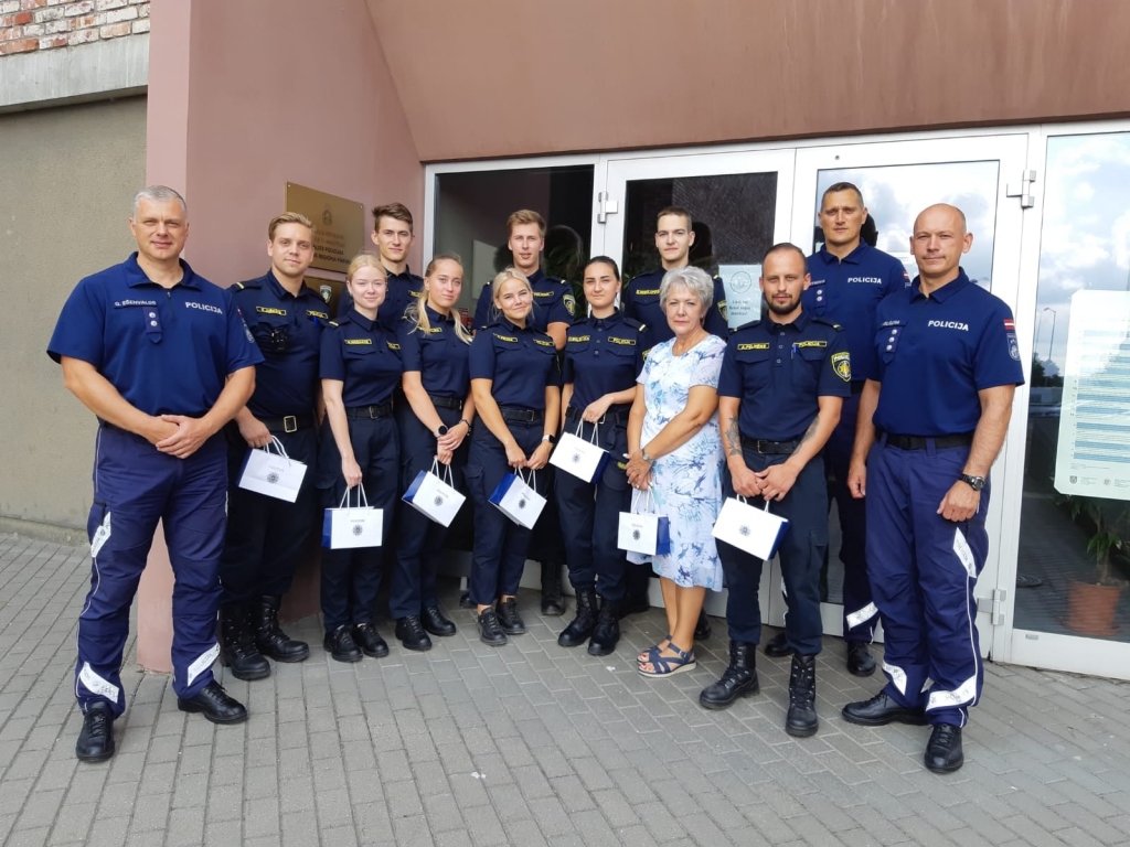 Darbu Valsts policijas Kurzemes reģiona pārvaldē sāk deviņi jaunieši