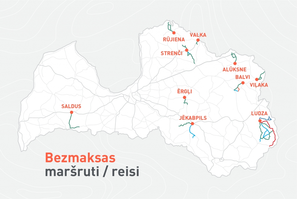 No 1. oktobra ieviesīs bezmaksas sabiedrisko transportu