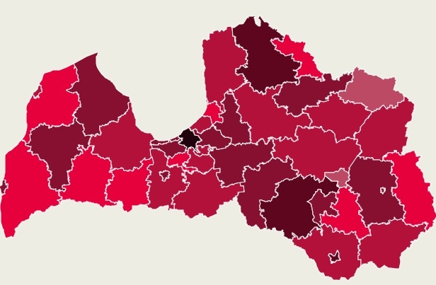 Jaunākā infografika par Covid-19 saslimušajiem Dienvidkurzemes novadā un Liepājā